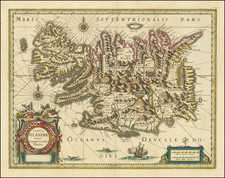 Iceland Map By Willem Janszoon Blaeu