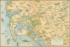 San Diego Map By Lowell E. Jones