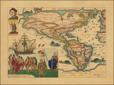 Pictorial Maps and America Map By Anonymous