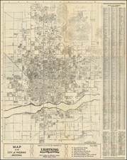 Map of the City of Phoenix Arizona