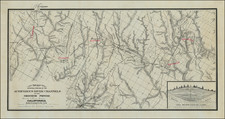 California and Geological Map By C. Masson