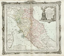 Europe and Italy Map By Louis Brion de la Tour