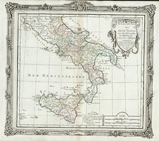 Europe, Italy and Balearic Islands Map By Louis Brion de la Tour