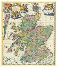 Scotland Map By Nicolaes Visscher I