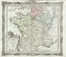 Europe and France Map By Louis Brion de la Tour