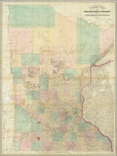 Sectional Map of the Surveyed Portion of Minnesota and the North Western Part of Wisconsin. By Joseph Sewall