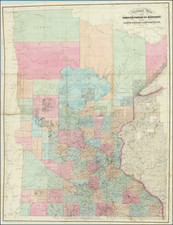 Sectional Map of the Surveyed Portion of Minnesota and the North Western Part of Wisconsin. By Joseph Sewall