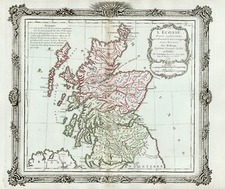 Scotland Map By Louis Brion de la Tour