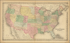 United States, Colorado and Colorado Map By Joseph Hutchins Colton