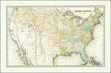 United States Map By Thomas Gamaliel Bradford