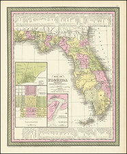 Florida Map By Thomas, Cowperthwait & Co.