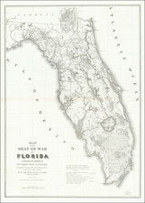 Florida Map By United States Bureau of Topographical Engineers