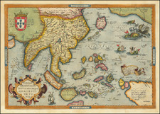 Indiae Orientalis Insularumque Adiacientium Typus By Abraham Ortelius