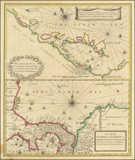 Central America Map By John Senex