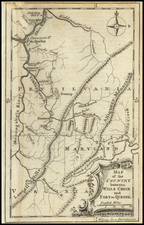 Map of the Country between Wills Creek and Fort du Quesne By Gentleman's and London Magazine