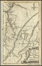 Mid-Atlantic, Pennsylvania, West Virginia, Virginia and Midwest Map By Gentleman's and London Magazine