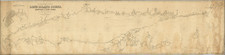 Connecticut, Rhode Island, New York City and New York State Map By George Eldridge