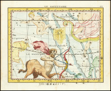 Celestial Maps Map By John Flamsteed / Jean Nicolas Fortin