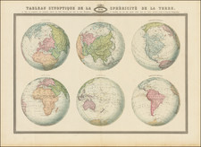 World Map By F.A. Garnier