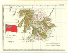 Scotland Map By Francesco Costantino Marmocchi