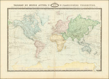 World Map By F.A. Garnier