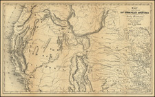 Nebraska, Southwest, Colorado, Utah, Rocky Mountains, Colorado, Montana, Utah, Wyoming, Pacific Northwest, Oregon and California Map By Joseph Hutchins Colton