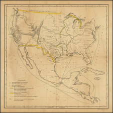 United States and Mexico Map By Mounted Riflemen / U.S. Government Printing Office