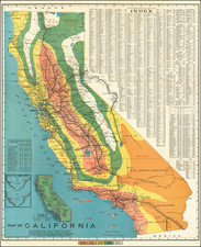 California Map By Southern Pacific Railroad Company