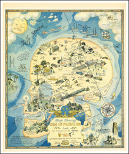 Pictorial Maps and Curiosities Map By Henry Jefferson (Heinie) Lawrence
