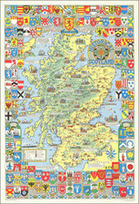 Scotland and Pictorial Maps Map By John Bartholomew