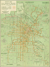 Los Angeles Map By Los Angeles Railway Corp