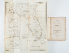 Florida, Alabama, Georgia and Rare Books Map By William Darby