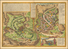 Holy Land Map By Georg Braun  &  Frans Hogenberg