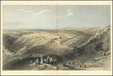 Jerusalem Map By William Henry Bartlett / J.C. Armytage