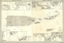 Puerto Rico and Virgin Islands Map By James Imray & Son