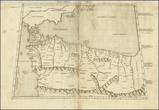 Spain, Mediterranean and North Africa Map By Claudius Ptolemy