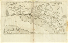 Balkans and Italy Map By Claudius Ptolemy / Conrad  Swenheym 