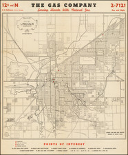 Nebraska Map By Lincoln Blue Print and Map Company