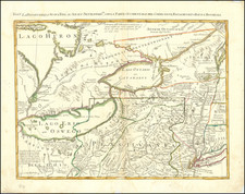 New York State, Mid-Atlantic, New Jersey, Pennsylvania, Ohio and Eastern Canada Map By Antonio Zatta