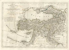 Europe, Asia, Central Asia & Caucasus and Turkey & Asia Minor Map By Samuel Dunn