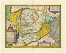 Central & Eastern Europe, Austria, Hungary, Romania and Bulgaria Map By Abraham Ortelius