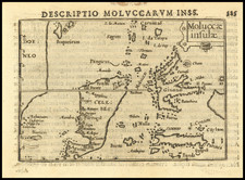 Indonesia Map By Petrus Bertius / Jodocus Hondius