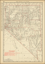 Nevada Map By William Rand  &  Andrew McNally