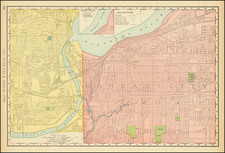 Kansas and Missouri Map By Rand McNally & Company