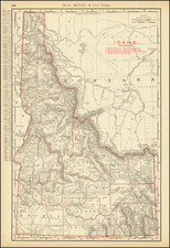 Idaho Map By William Rand  &  Andrew McNally