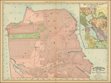 San Francisco & Bay Area Map By William Rand  &  Andrew McNally