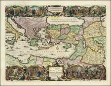 Turkey, Mediterranean, Holy Land and Turkey & Asia Minor Map By Daniel Stoopendahl