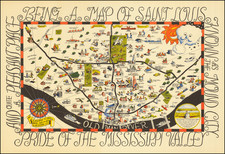 Missouri and Pictorial Maps Map By Chuck Flachmann