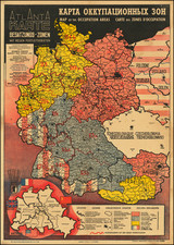 Austria, World War II and Germany Map By Atlanta Map