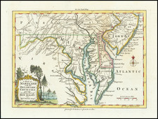 Mid-Atlantic, New Jersey, Pennsylvania, Maryland and Delaware Map By London Magazine